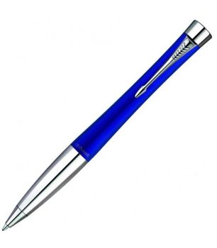 Długopis Parker Urban Fashion Bay City Blue CT S0767150.  Elegancki i nowoczesny długopis Parker S0767150 to propozycja skierowana dla osób ceniących klasykę i elegancję ale w nowoczesnym wydaniu. Długopis odznaczający się ponadczasową koloryst.jpg